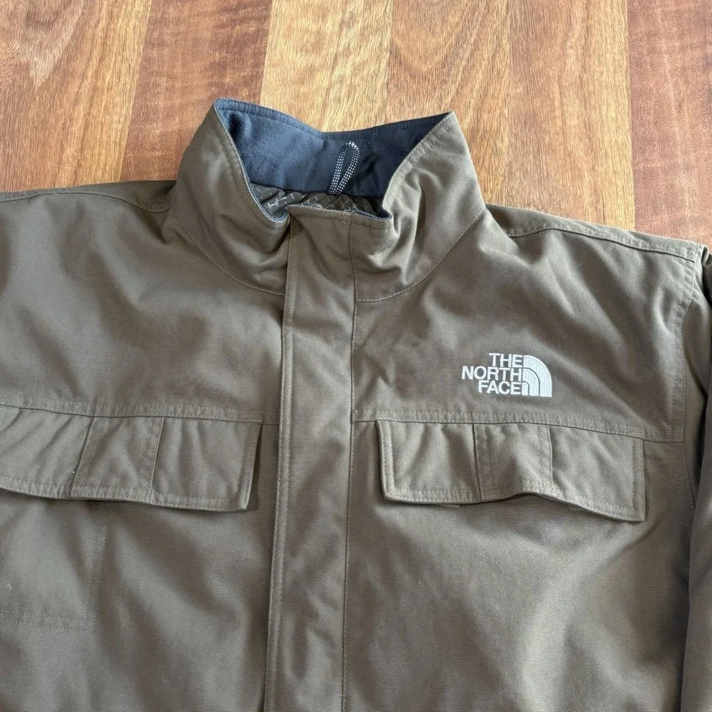 The North Face Mens 2XL Brown Insulated Parka Jacket AXEO Full Zip Outdoor